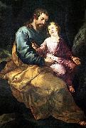 HERRERA, Francisco de, the Elder St Joseph and the Child sr oil on canvas